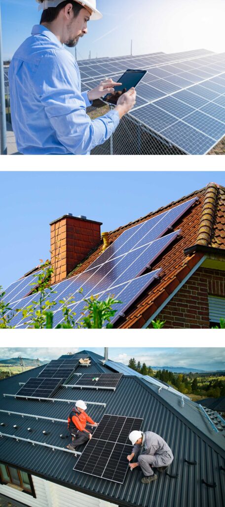 imagenes de instalaciones de Energías renovables y placas fotovoltaicas